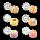 6 Rose Flower Stamps Moon Cake Decor Mould Round Mooncake Mold DIY Tool 50g VHI