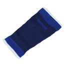 2 Pcs Sports Black Blue Striped Calf Leg Sleeves Support Elastic Protector