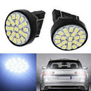 2pcs White T25 3157 22SMD 1206 LED Car Tail Rear Brake Reverse Light Bulb BDAU.