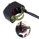 Motorcycle Handlebar Headlight Fog Spot Light Waterproof On Off Switch Bla TGZ