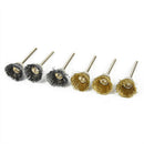 36Pcs Brass Steel Wire Brush Polishing Grinder Wheels Full Set for Rotation Tool
