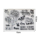 Butterflies Flower Silicone Clear Rubber Stamps Seal Scrapbooking Album Card