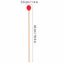 1 Pair Marimba Mallets, Percussion Mallets with Red Yarn Head and Smooth Wo N6V9
