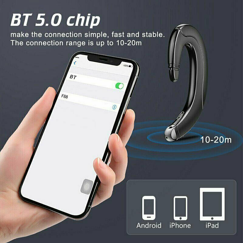Wireless Bluetooth 5.0 Earphones Bone Conduction Earpices Earbuds Stereo H Hn