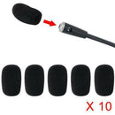 10Pcs Microphone Headset Windscreen Sponge Foam Mic Cover Protector 30x8MM