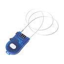 Retractable 3 Digit Combination Cable Lock for Bike Bicycle Luggage Suitcase Bag