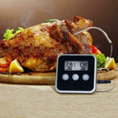 Electronic LCD Food Thermometer BBQ Probe Temperature Alarm Cooking Timer A