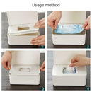 Plastic Wet Wipes Dispenser Dustproof Tissue Storage Box Holder with Lid