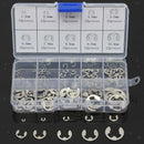 120Pcs Stainless Steel E-Clip Retaining Circlip Assortment Kit 1.5mm ~ 10mm