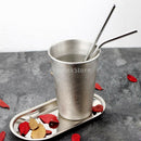 Stainless Steel Straws with Cleaning Brush Reusable Drinking Straws 265mm L