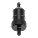 8mm Petrol Gas Fuel Filter Aluminium for Motorbike ATV Quad Inline Black