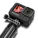 Silicone Housing Cover for GoPro Hero 9 with Lens Cap + Lanyard (Black)