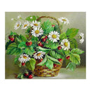 Strawberry Flowers 5D Diamond Painting Embroidery DIY Cross Stitch Decor