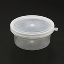 10 Set Round Food Soup Sauce Storage Containers Reusable Clear Box + Lid New