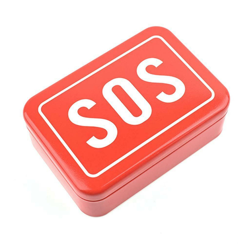 Mini SOS Survival Iron Box Field Survival Storage Kit for Outdoor Emergency