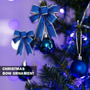 4pcs Bows Bowknot Christmas Tree Party Gift Present Xmas Decorations DIY Blue