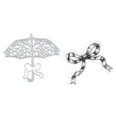 2pcs DIY Silicone Transparent Seals Clear Stamps+Cutting Die for Scrapbook
