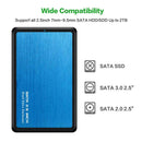 2.5 inch Hard Disk Mobile Case USB 3.0 to SATA HDD SSD Enclosure (Blue) A