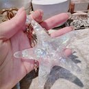 Cute Starfish Shell Key Chain Crystal Pendant Keyring Keychain Keyfob Gift S BX