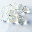 20pcs Hanging Clear Crystal Ball Prisms Faceted Pendant Sphere Decor New 20mm