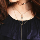 Multi-layer Pendant Necklace Round Slice Clavicle Chain Jewelry (Style 1) A