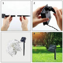 Solar String Lights Outdoor,20 LED Solar Powered Butterfly Dragonfly String Q2X7