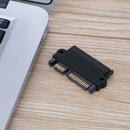 5Gbps SFF 8482 SAS to SATA 180 Degree Angle Adapter Converter Straight Head