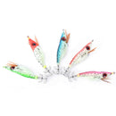 5Pcs Glow in Dark Luminous Fishing Lures Baits Fish Squid Shrimp Jigs Hooks ,STE