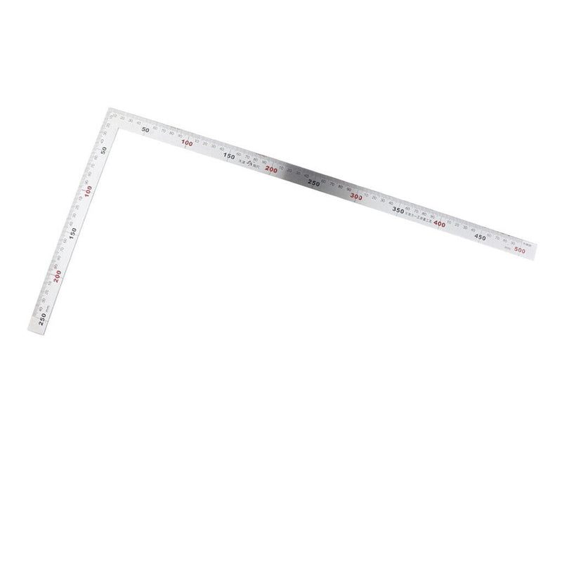 2pcs Square Stainless Steel Measuring Ruler Precision  Carpenter Tool