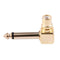 2-PACK RCA Female Jack to 1/4 inch Mono Male Plug Right Angle Audio Adapter O2E1
