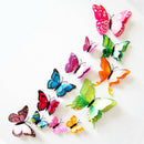 Creative Double-Layer Color Butterfly Wall Paste 12  color A
