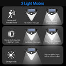 36LED Solar Motion Sensor Wall Light 3 Modes Waterproof Yard Security Lamp Light