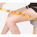 6Balls Massager Back Puller Strip Handheld Roller Massage Shoulder Neck Wais Hn