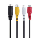 VGA to S-Video 3RCA Male to Female TV AV Out Converter Cable Adapter for PC A