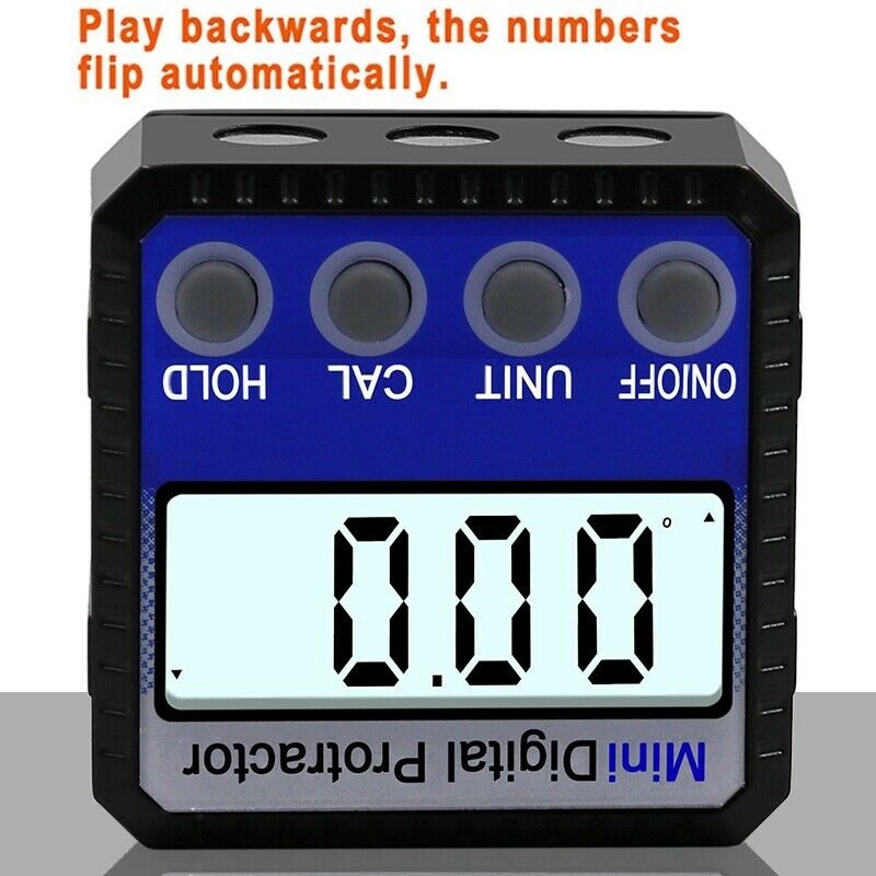 Digital Protractor Inclinometer Level Box Waterproof Angle Finder Measure B A9B3