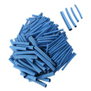 200pcs 4 Sizes Polyolefin Heat Shrink Tubing Cable Sleeve Blue