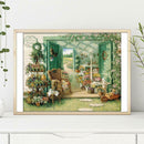 5D DIY Full Drill Diamond Painting Yard Flowers Cross Stitch Embroidery Kit
