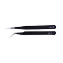 2pcs Anti-static Elbow and Straight Stainless Steel Tweezers Cake Mold
