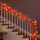 LED Maple Leaf Shape Lamp String Halloween Xmas Thanksgiving Day Home Decor