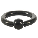 2 Lot Pair of Black Steel Eazy Captive Bead Ear Rings BCR Stud Piercing