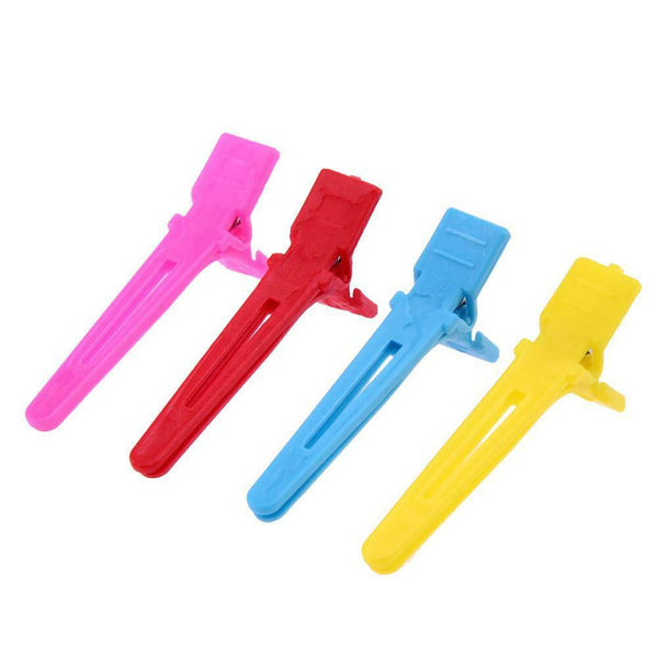 50pcs Multicolor Plastic Duckbill Positioning Hairpin DIY Hair Tools #gib