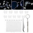 Eyeglass Repair Kit, Screw-in Improved Air Chamber Anti-Slip Silicone Nose Pads