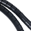 Spiral Tube Cable Wire Wrap Computer Cord Management 30mmx3M Black