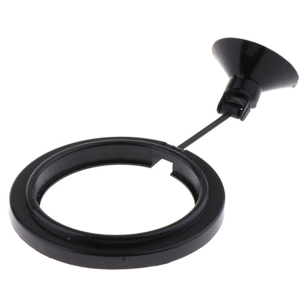 Black Aquarium Feeding Ring - Fish Tank Floating Food Tray Feeder Circle, Dia.