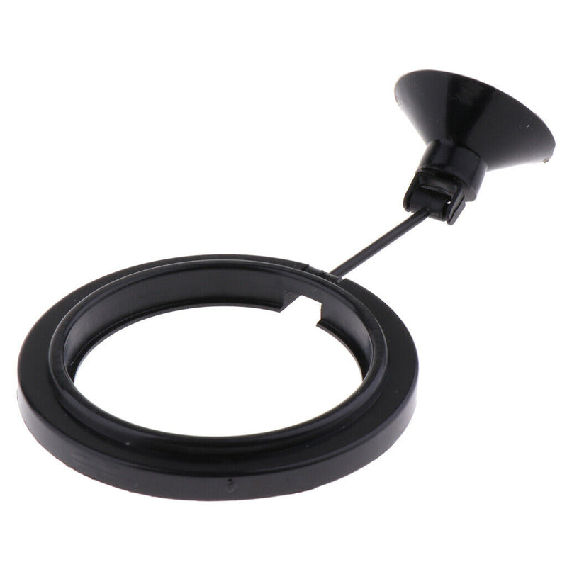 Black Aquarium Feeding Ring - Fish Tank Floating Food Tray Feeder Circle, Dia.