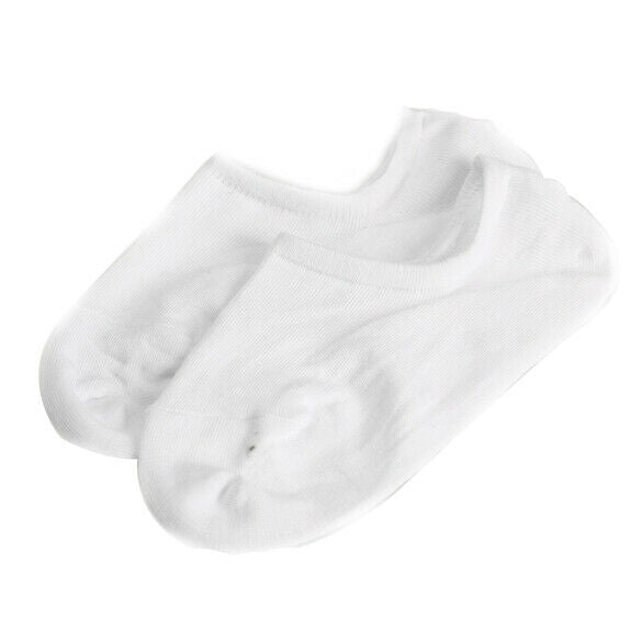Nonslip Bamboo Fiber Socks Cotton Ankle Boat Low-cut White