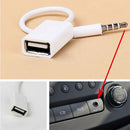 3.5mm Male AUX Audio Plug Jack To USB 2.0 Converter Extention Cable-Cord URL