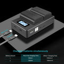 2X Lp-E6 E6N Battery 2000Mah + Lcd Dual Charger for Eos 5Ds R 5D Mark Ii 5D