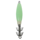 Hatome hook lure Luminous squid hook Double layer light green M8N4