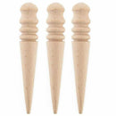 Multi-Size Wood Slicker (10 PCS) Leather Leathercraft Solid Wood Round Burn F7N9
